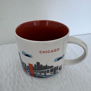 Starbucks Chicago YOU ARE HERE Coffee Mug 14oz Pre-Owned Collectible No box
